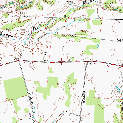 Topographic Map of School Number 6 (historical), OH