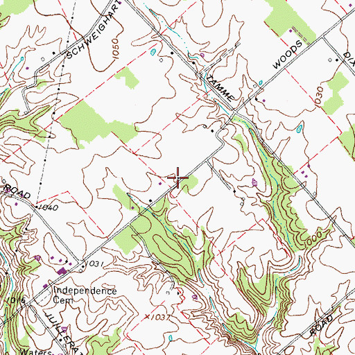 Topographic Map of School Number 6 (historical), OH