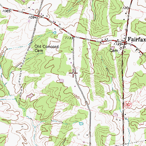 Topographic Map of Beechwood School (historical), OH