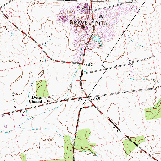 Topographic Map of Brick School (historical), OH