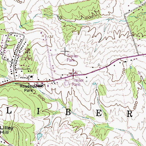 Topographic Map of Brook School (historical), OH