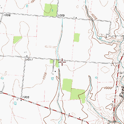 Topographic Map of Brown School (historical), OH