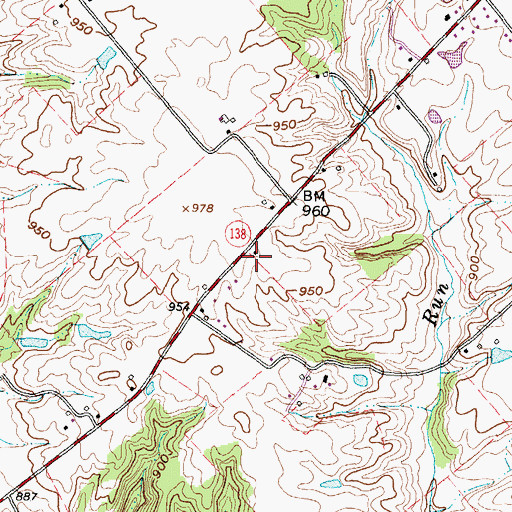 Topographic Map of Buttermilk School (historical), OH