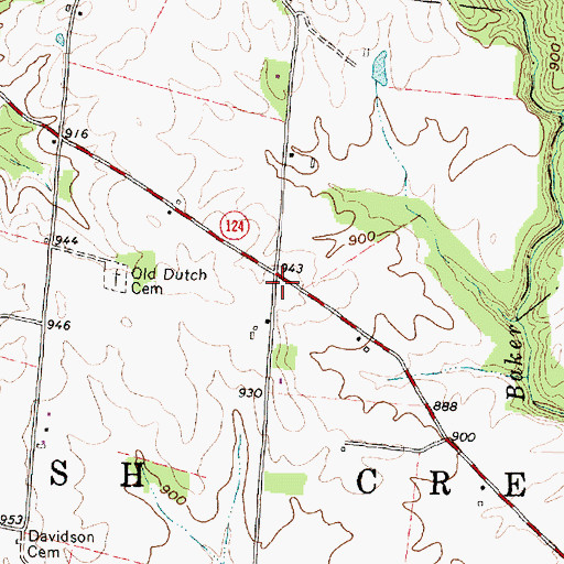 Topographic Map of Davidson School (historical), OH