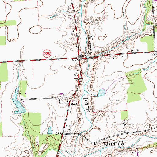Topographic Map of Duncanson School (historical), OH