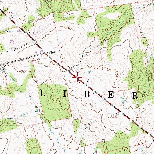 Topographic Map of Ervin School (historical), OH