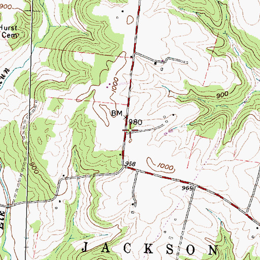 Topographic Map of Fairview School (historical), OH