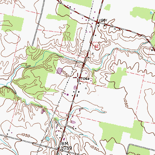 Topographic Map of High College School (historical), OH