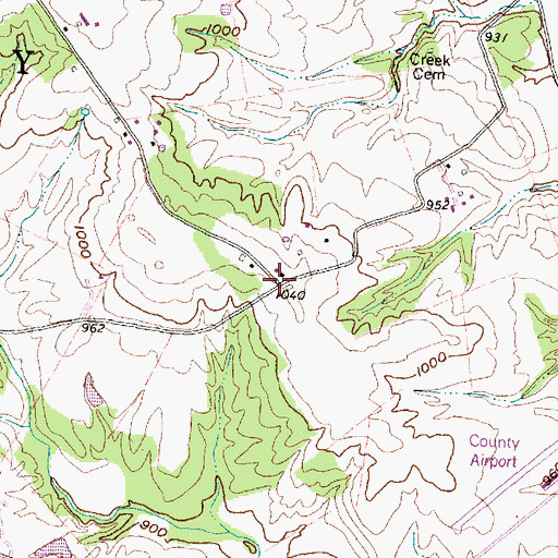 Topographic Map of Houp School (historical), OH