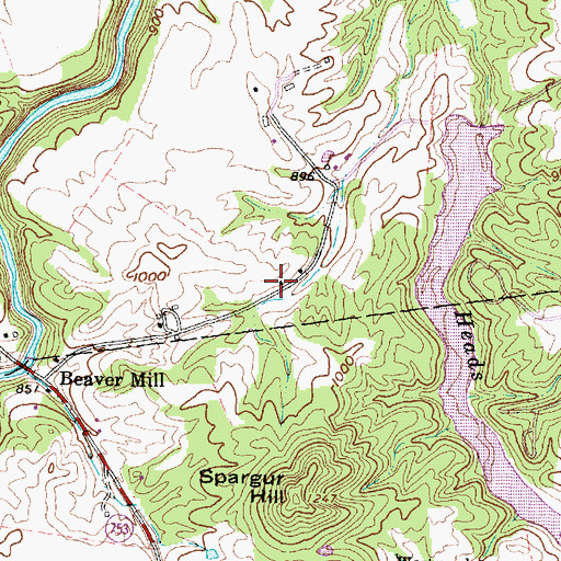 Topographic Map of Jericho School (historical), OH