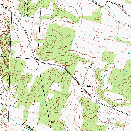 Topographic Map of Oak Grove School (historical), OH
