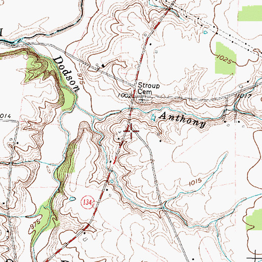 Topographic Map of Stroup School (historical), OH