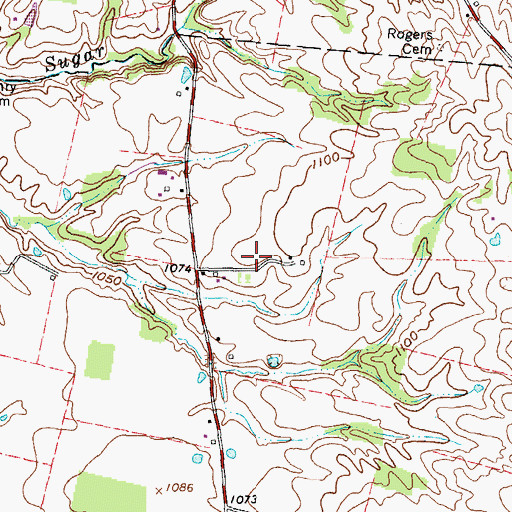 Topographic Map of Swine Valley School (historical), OH