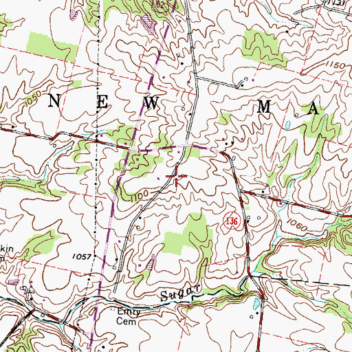Topographic Map of Victory School (historical), OH