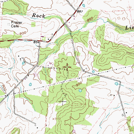 Topographic Map of Wildwood School (historical), OH