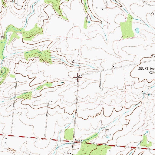 Topographic Map of Brick School (historical), OH