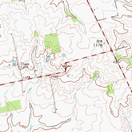Topographic Map of Duncan School (historical), OH