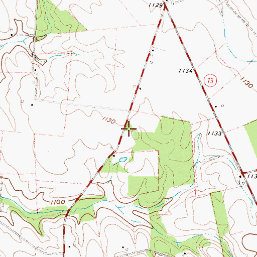 Topographic Map of Newby School (historical), OH