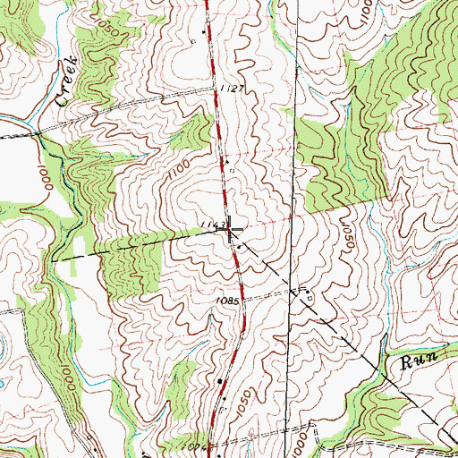 Topographic Map of Plainview School (historical), OH