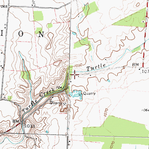 Topographic Map of Sharpsville (historical), OH