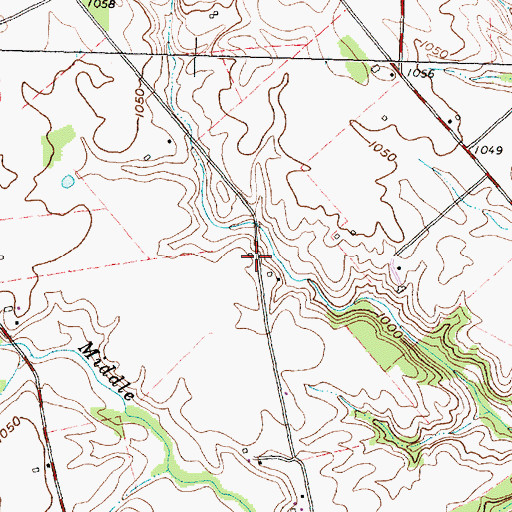 Topographic Map of Slickaway School (historical), OH