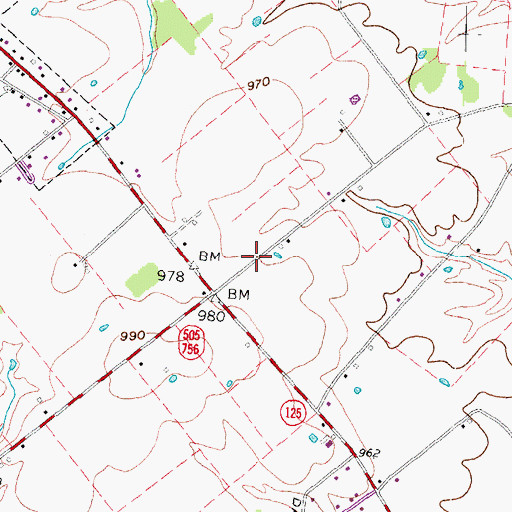 Topographic Map of North Feesburg (historical), OH