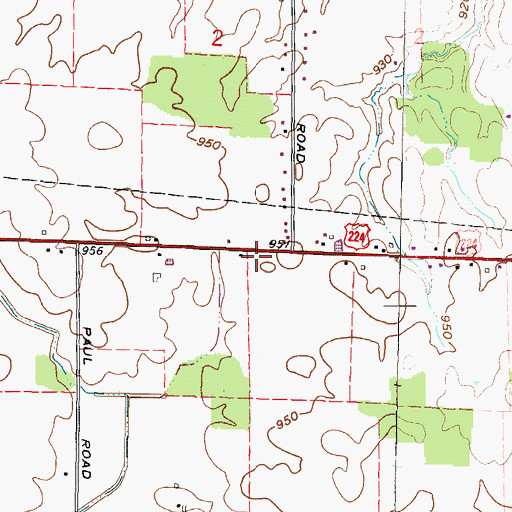 Topographic Map of Beelman School (historical), OH