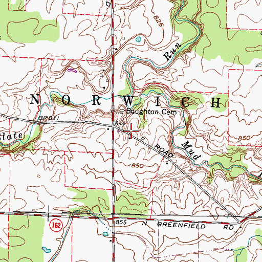 Topographic Map of Fouthon School (historical), OH