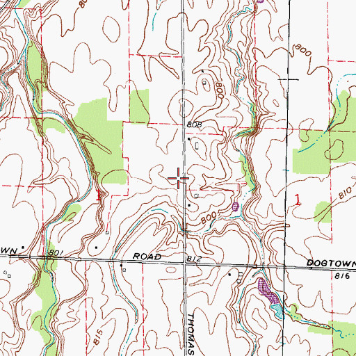 Topographic Map of School Number 1 (historical), OH