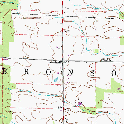 Topographic Map of School Number 5 (historical), OH
