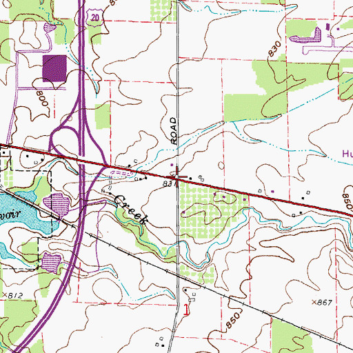 Topographic Map of School Number 6 (historical), OH
