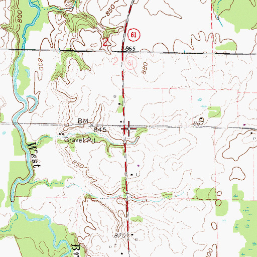 Topographic Map of School Number 7 (historical), OH