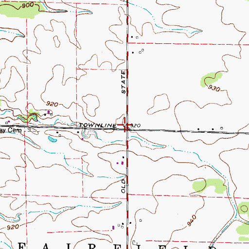 Topographic Map of Standish School (historical), OH