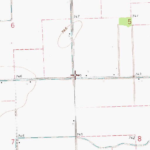 Topographic Map of Jackson School (historical), OH