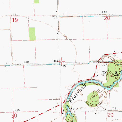 Topographic Map of Hardesty School (historical), OH