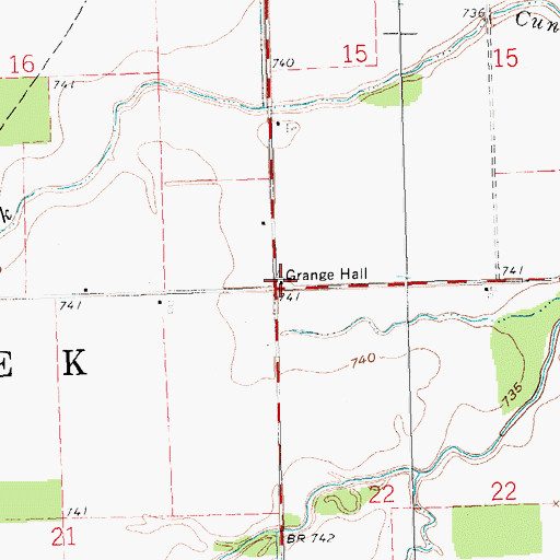 Topographic Map of School Number 4 (historical), OH