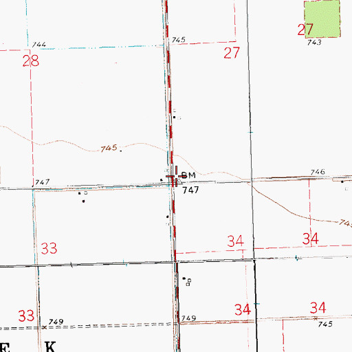 Topographic Map of Fisher School (historical), OH