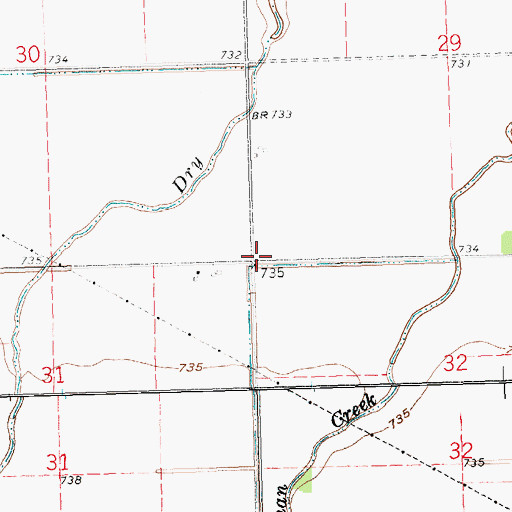 Topographic Map of Keppler School (historical), OH