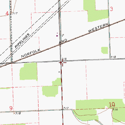 Topographic Map of Buhlert School (historical), OH