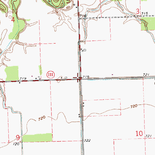 Topographic Map of Lambert School (historical), OH