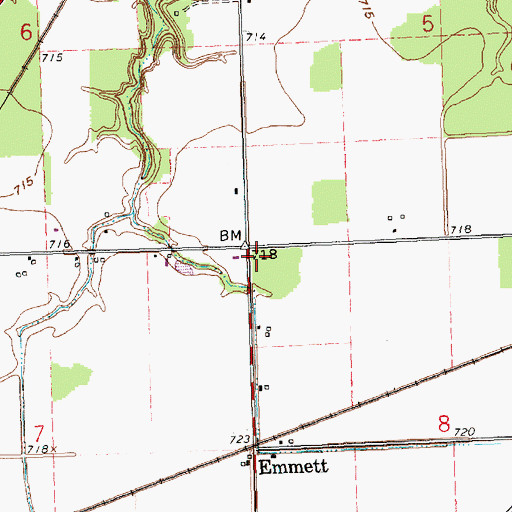 Topographic Map of School Number 5 (historical), OH