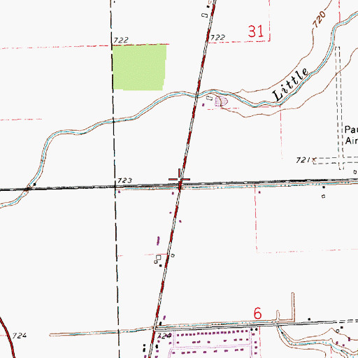 Topographic Map of Goyings School (historical), OH