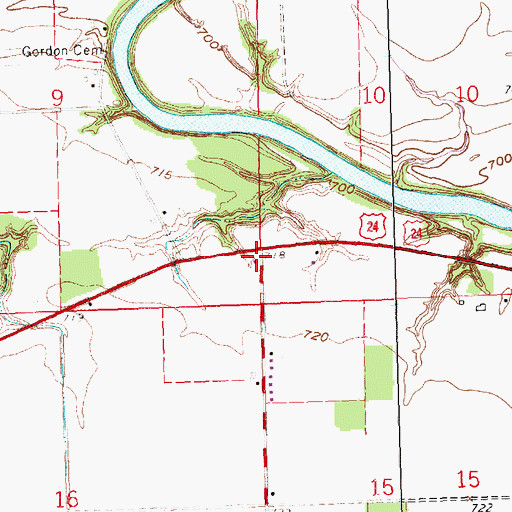 Topographic Map of School Number 1 (historical), OH