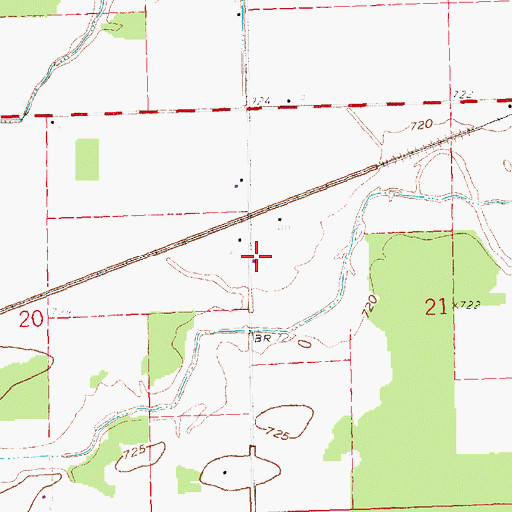 Topographic Map of Chester School (historical), OH