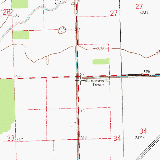 Topographic Map of Gerkins School (historical), OH