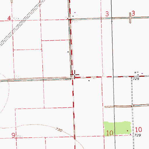 Topographic Map of Sunnyside School (historical), OH