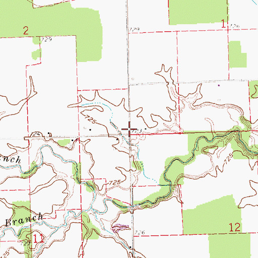 Topographic Map of Erter School (historical), OH