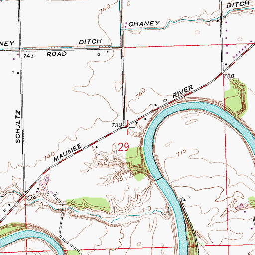 Topographic Map of School Number 5 (historical), OH
