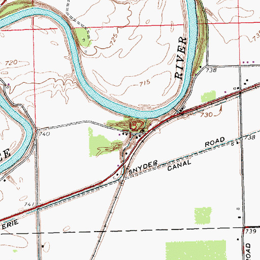 Topographic Map of School Number 1 (historical), OH