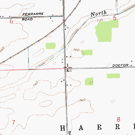 Topographic Map of School Number 2 (historical), OH